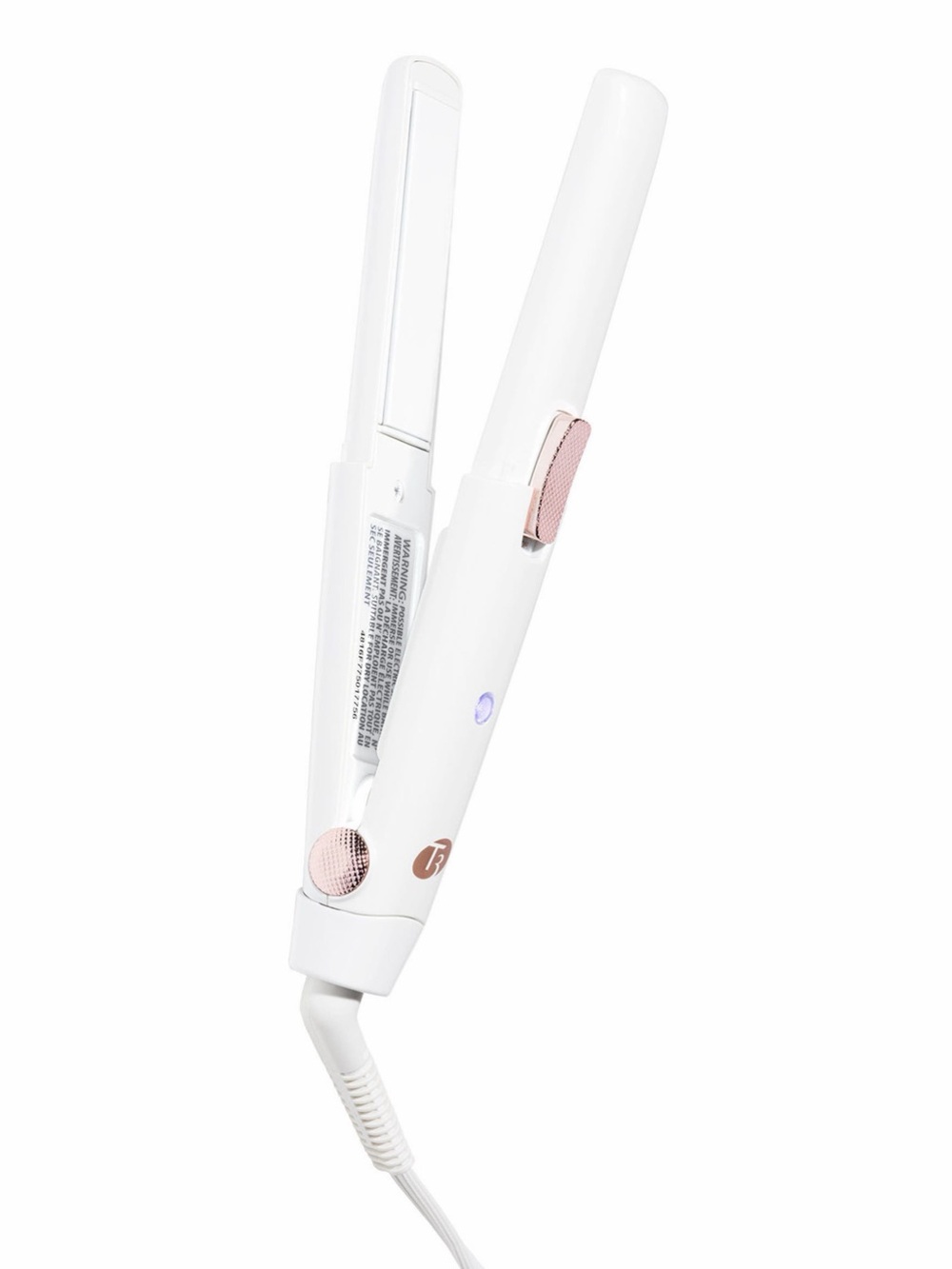 NIB T3 SinglePass Compact 0.8” Travel Ceramic Hair Straightening Flat Iron NEW - Picture 7 of 7